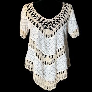 Umgee - Crochet Boho Top - Size M
